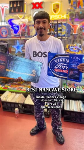 🔥 START THE NEW YEAR LIT 🔥 | Ford & Modelo LED Signs 🚗✨ Nothing sets the vibe like the right LED sign! Check out this customer showing off a Ford LED sign alongside the Modelo Especial LED sign—perfect for garages, man caves, bars, game rooms, and shops. Start the New Year the RIGHT way by decorating your space the correct way 💡🔥 At The Best Man Cave Store, we’ve got the BEST selection of automotive, sports, bar & man cave LED signs anywhere. Let us help you bring your vision to life! 📍 Vi