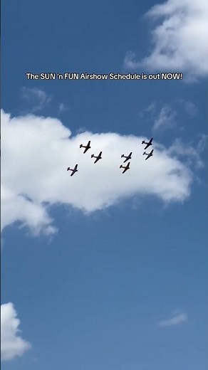 The official SUN 'n FUN airshow schedule is out! ✈️➿💨