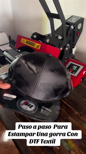 Gorra personalizada con DTF textil paso a paso