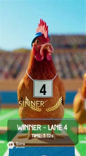 The Chicken Olympics - The Most Competitive Chickens You've Ever Seen 🏅 #chicken #race #hilarious