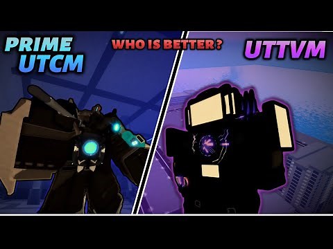 Who is better ? Prime UTCM or UTTVM ?? [ Skibi Defense ] #roblox #towerdefense #skibiditoilet