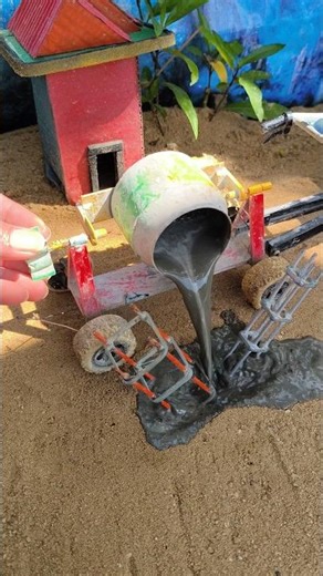 Mini DIY Tractor Construction Machine | Tractor Wala Video | #shorts #youtubeshorts