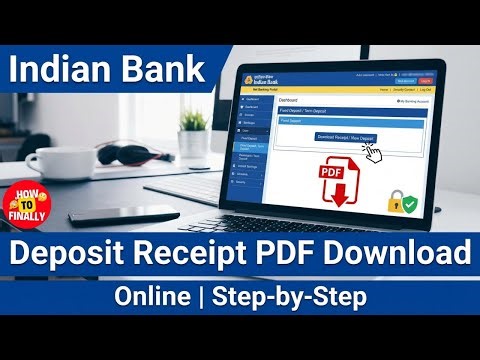 How to Download Deposit Receipt Online in Indian Bank | Indian Bank Deposit Receipt Download Online