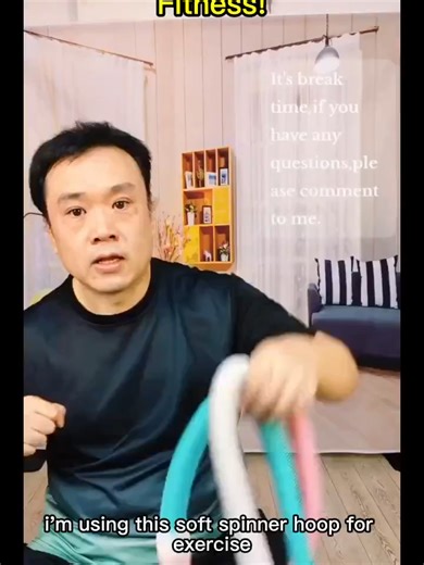 highlight 0HA Weighted Hoop Soft Spring Hoop Fitness Hoop Easy to Spin Exercise Hoop