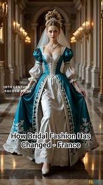 Bridal Fashion Through the History - France #fashion #bridalfashion #fashionhistory #fashionstyle
