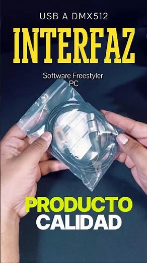 Adaptador de interfaz USB a DMX512 3PIN XLR Software Freestyler PC #freestyle #dmx512