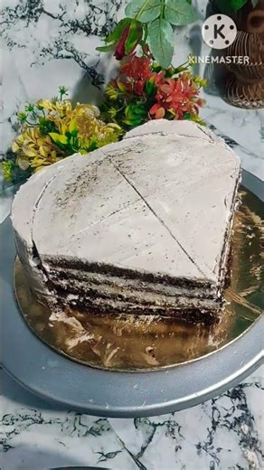 #shorts #Round cake tin saa heart shape ♥️ 💓 cake 🍫