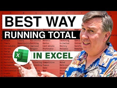 Excel - Best Way For Running Totals - Episode 2590