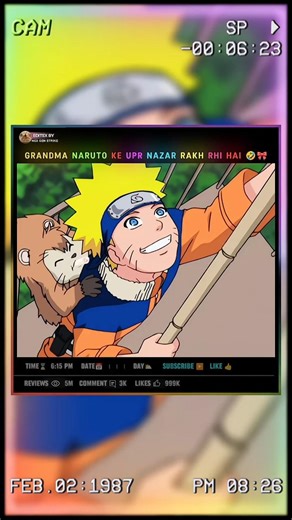 Grandma Naruto ke Upr Nazr Rkh Rhi 🤣🎀 || #shorts #viralvideo #trending #song #anime