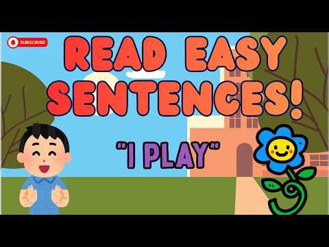 Basic English Reading Sentences for Kids | Easy Reading Practice