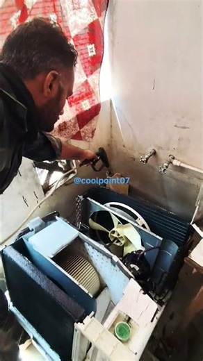 #shorts window ac servicing || window ac repair || ‪@COOLPOINT07‬ #windowac #acrepair
