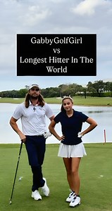66K views · 970 reactions | 3X world long drive champ vs me | Gabbygolfgirl | Facebook