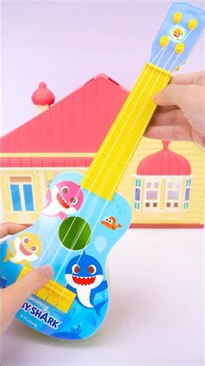 Unboxing and Review Baby Shark Kids Ukulele Musical | ASMR Video