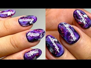 Galaxy Nail Art for Beginners 🌌 | Step-by-Step Cosmic Design
