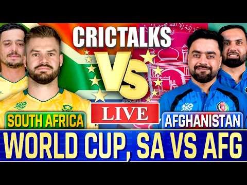 🔴 Live: South Africa vs Afghanistan, World Cup, Live Cricket Match Commentary, Scores 2nd Innings