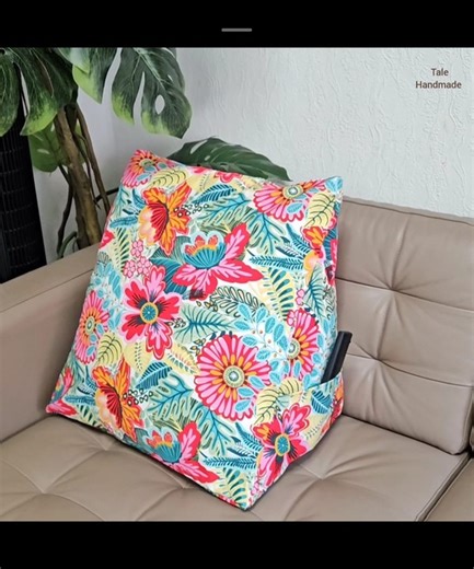 How to sew triangle backrest pillow | DIY Tips Tale