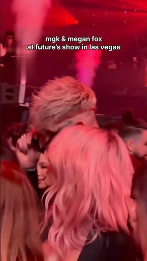 mgk & megan fox at future's show in las vegas #machinegunkelly