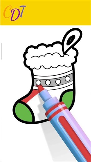 How to Draw Socks Easy Step by Step for Kids! 🧦✏️ #shorts #Chuchudrawingtv