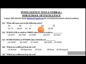 How to pass Verbal intelligence Test | Verbal intelligence MCQ's for PMA, PAF, PN, army, navy tests