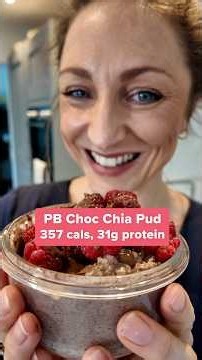 PB Choc Chia Pudding! #healthyrecipes #easynutrition