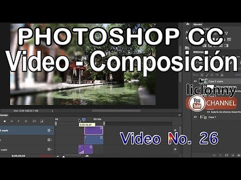 Tutorial Photoshop ¿Cómo crear transiciones con filtros?. Video Composición 26. liclonny