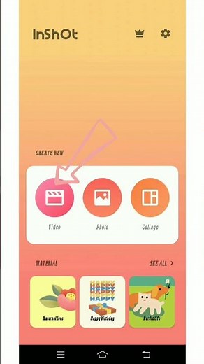 Slow and Fast video editing InShot in 1min.from Android 2021