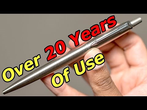 Parker Jotter Ballpoint Pen Stainless Steel Unboxing and Review