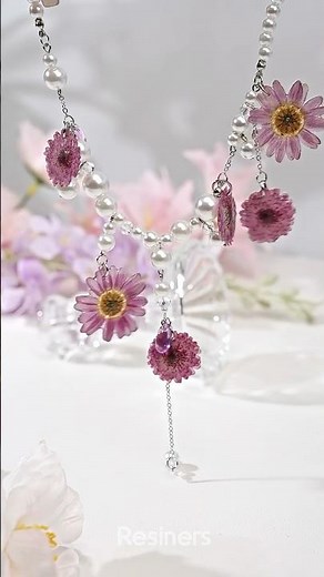 Real Flower UV Resin Jewelry | Nature Inspired Necklace DIY