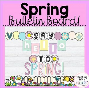 Spring Bulletin Board | Spring Bulletin Board with Writing Activity