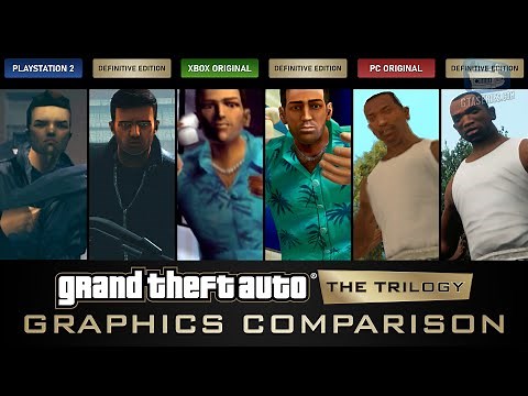 GTA Trilogy Definitive Edition Comparison - PS2 / Xbox / PC / Mobile / Remaster