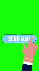 Download Send Mail Button Vertical Green Screen for free
