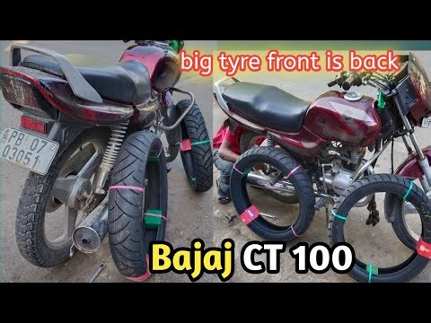Ct100 tyre Modified 2021 Full Detailed Video #bajaj_ct100_modified