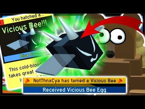 *VICIOUS BEE* EGG 250 Stingers, 4x GrandMaster Badge! | Roblox Bee Swarm Simulator