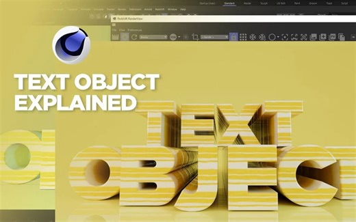 【Cinema 4D 教程】MoText 的 Cinema 4d Text 对象的所有内容详细解释教程
