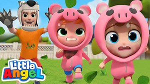 What do the Three Little Pigs do when the Big Bad Wolf is after them? They might be scared, but they need to learn to be brave against danger! They have to build a house before the Big Bad Wolf blows it down! Enjoy this version of Three Little Pigs by Little Angel. #littleangel #littleangelnurseryrhymes #babyjohnsongs (🔔) Subscribe to Little Angel for New Videos ►► http://bit.ly/Subscribe_to_LittleAngel These rhymes for children help teach basic skills and improves their ability to comprehend a