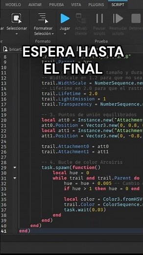 ¿Cómo hacer este RASTRO RGB en ROBLOX? 🌈✨