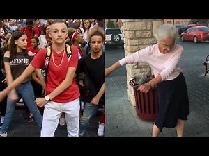 70-Year-Old Grandma Tries the ‘Backpack Kid’ Dance