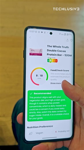 35K views · 90 reactions | Scan Your Food Products to know the Truth! . . #smartphones #technology #healthapp #foodscan #tips #tricks #howto | Techlusive | Facebook