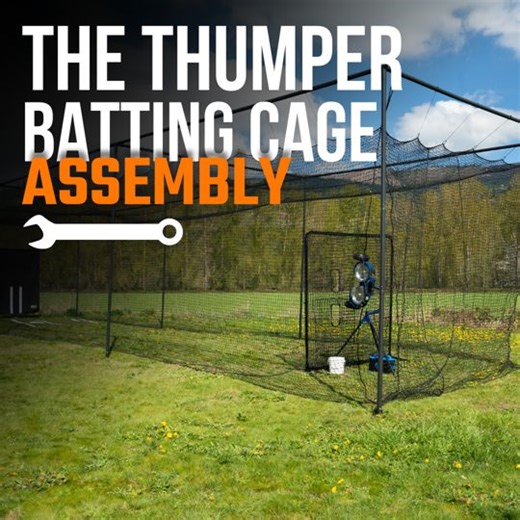 Batter up! Check out our new Thumper Batting Cage Assembly video, and prepare to step up your game. ⚾️👊 Whether you're a pro or just getting started, this easy-to-follow guide will have you swinging for the fences in no time. Watch now and unleash your inner slugger! 🔥 Thumper Batting Cage Link: https://ow.ly/f8r250Spwiq #battingcagesinc #ThumperBattingCage #BaseballTraining #BattingPractice #BaseballTips #HittingDrills #battingcage #battingcages | Batting Cages Inc