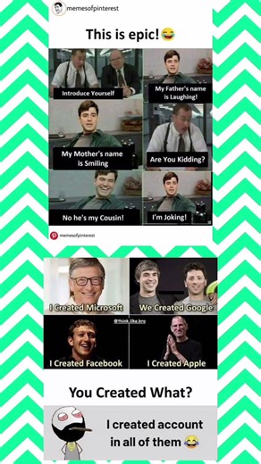 You Created What? 😂 Tech Founders vs Me Meme | Microsoft, Google, Facebook, Apple#shorts #meme