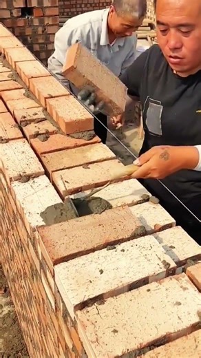 Teknik pemasangan bata merah #shorts