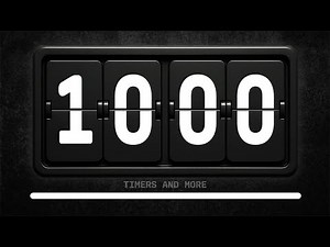 10 Minute Silent Flip Clock Timer with Beeps [🚨LOUD ALARM🚨]