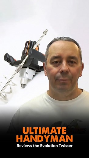 Ultimate Handyman gives his thoughts on his Evolution Twister that has lasted him 10 years. If you're in need of a paddle mixer that will last then check out the Evolution Twister and it's cordless version, the R120MXR-Li. Click the link in our bio to shop now | Evolution Power Tools - UK | Facebook