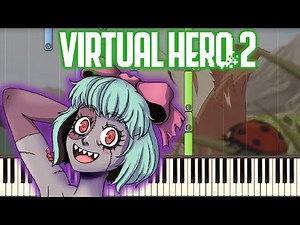 Black Wings - Zombirella (Virtual Hero 2 Canción final) [Piano Tutorial]