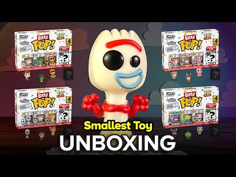 Unbox TOY STORY 4 FUNKO BITTY POP Series 1, 2, 3, 4 Complete Set Mystery Bitty Pop