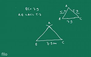3. Construct isosceles triangles with the following sides.(i) ... | Filo