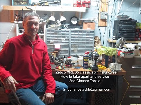 Zebco XLR 35 classic Japanese spin fishing reel how to take apart and service