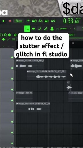 how to do the stutter / glitch effect in fl studio #flstudio #freepreset #osamason #bandlab #shorts