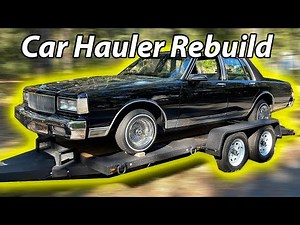 Complete Car Hauler/Trailer rebuild with raptor bed liner