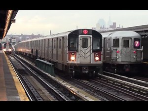 ᴴᴰ R62A and R188 7 Train Action at 69th Street
